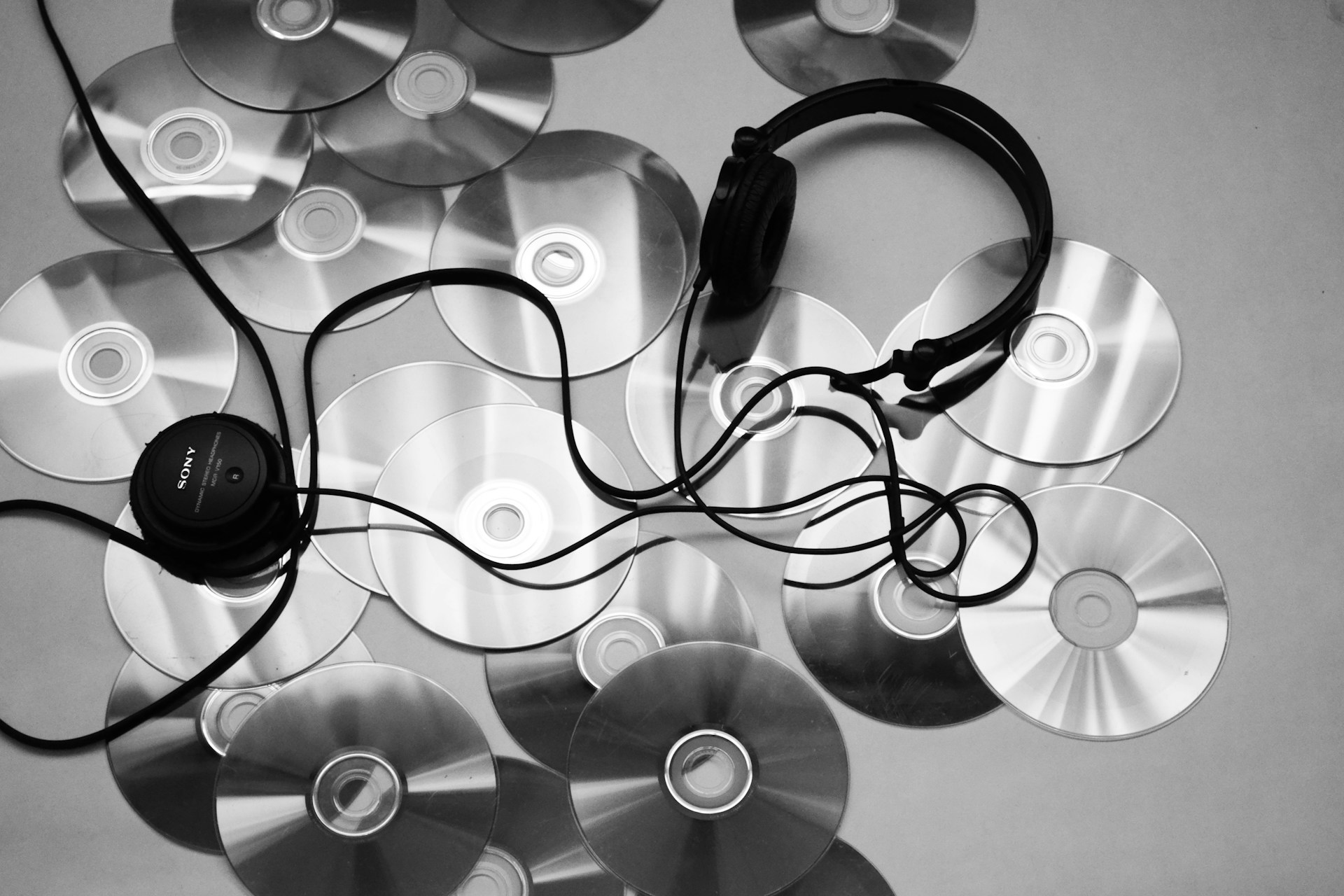 Headphones and CDs